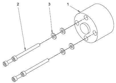 Engine Service Parts - Fan Spacer Diagram and Parts List for 076168-00  Briggs and Stratton Generator
